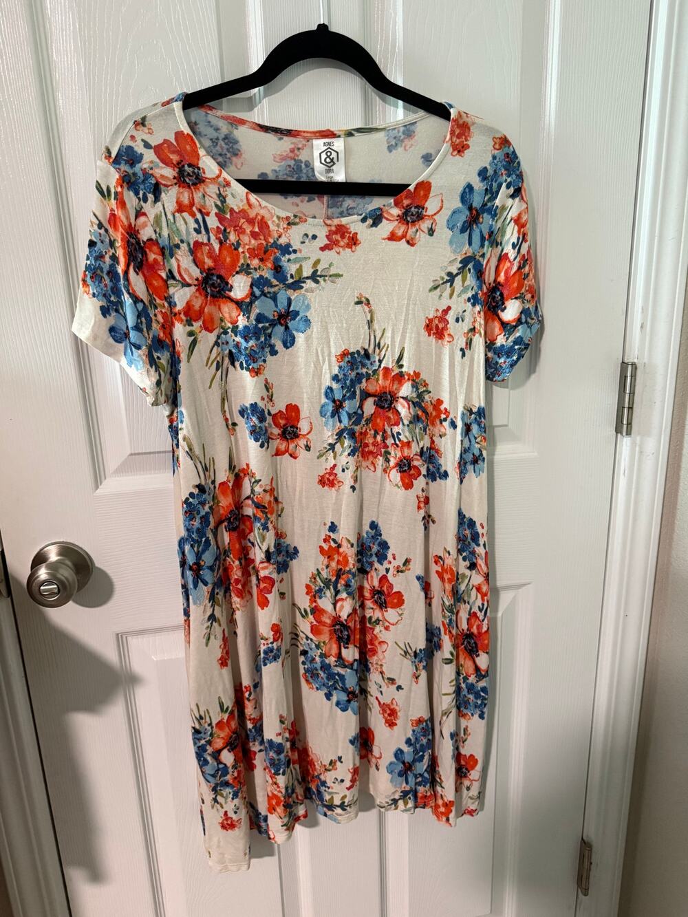 Agnes & Dora Floral Tunic/Dress Size Large